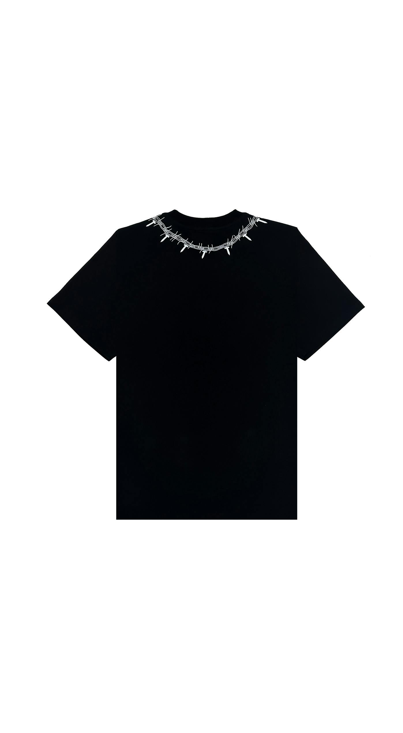 Thumbnail preview #1 for Black Religious Necklace T-shirt