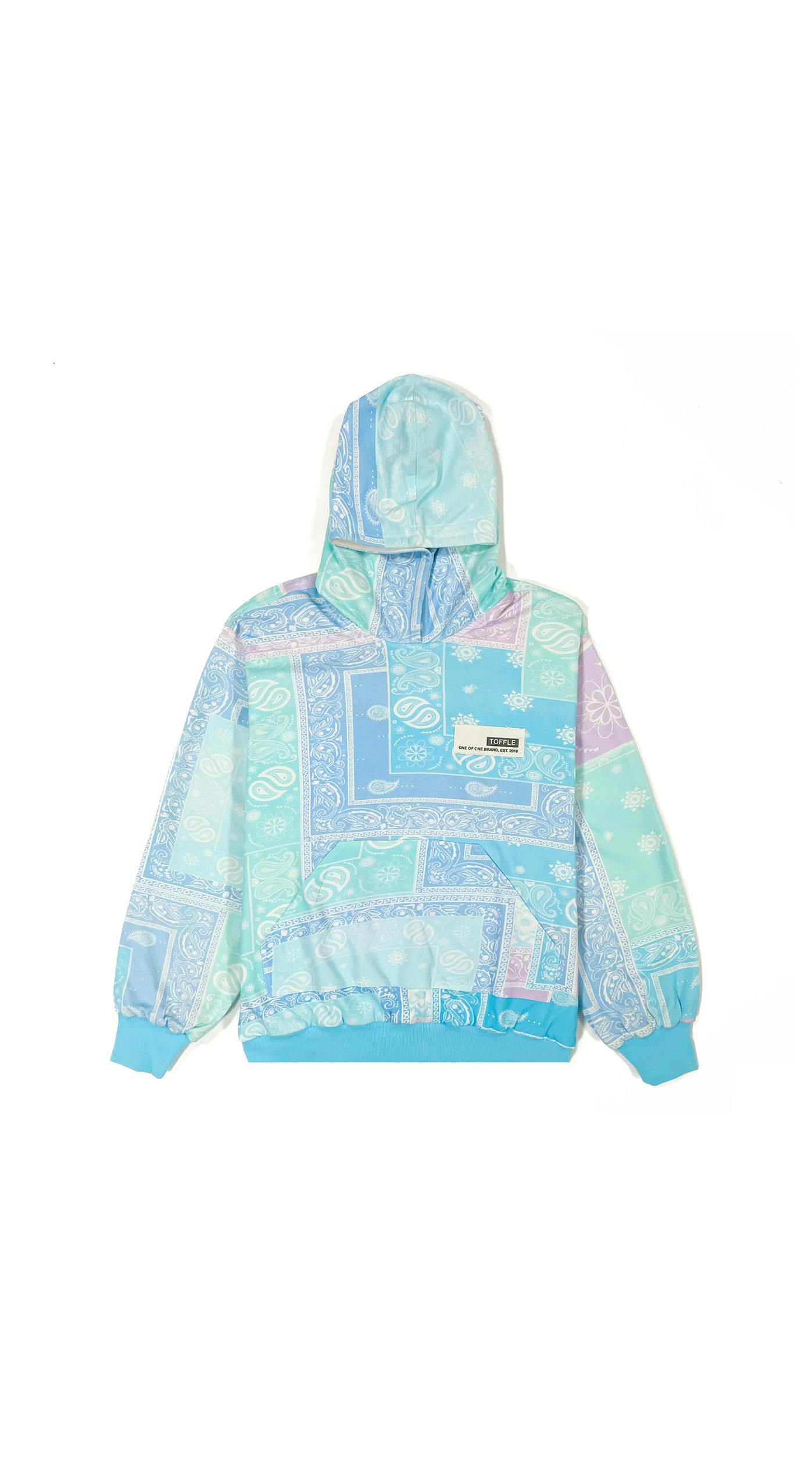 Thumbnail preview #0 for Paisley Blue Hoodie