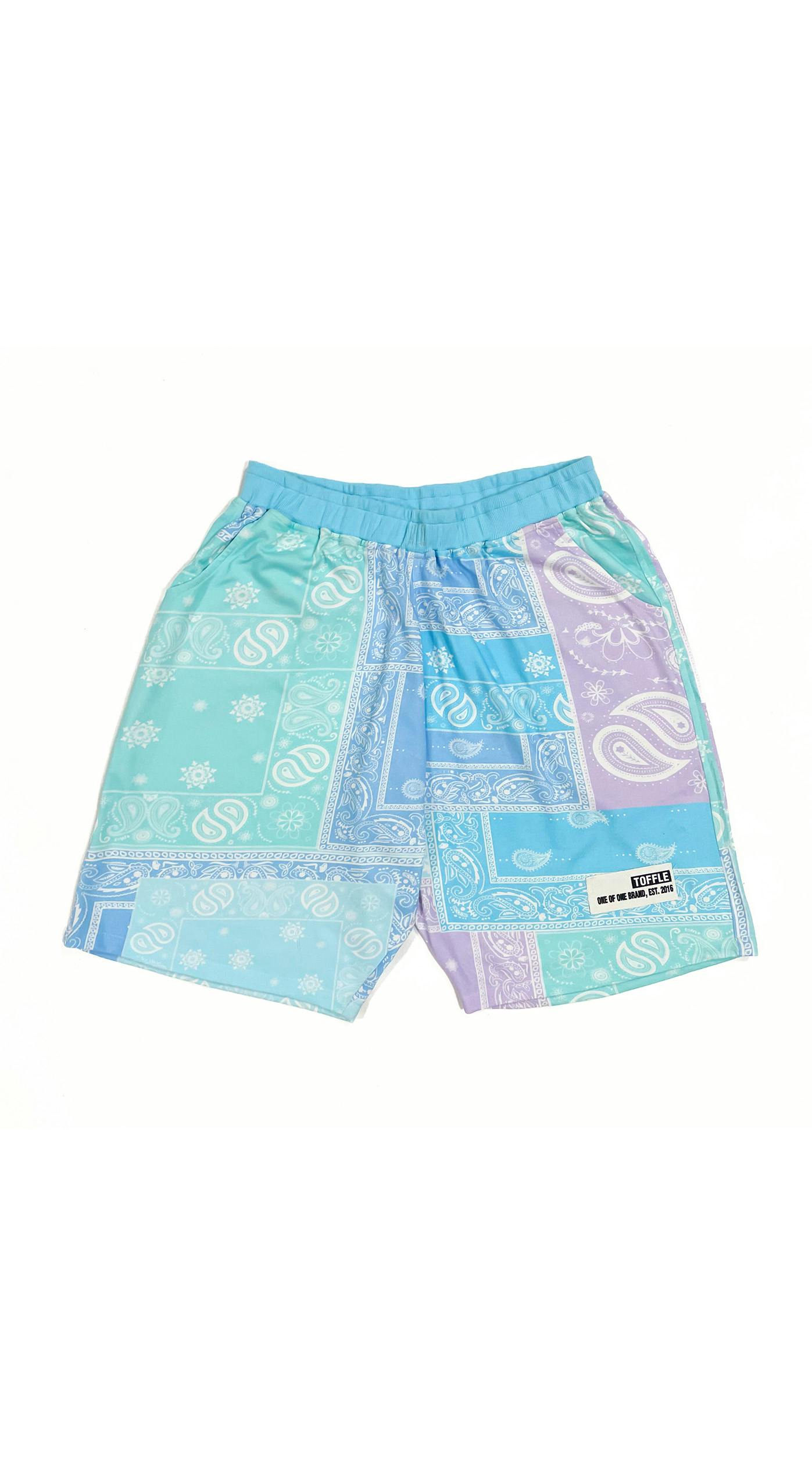 Thumbnail preview #0 for Paisley Blue Shorts