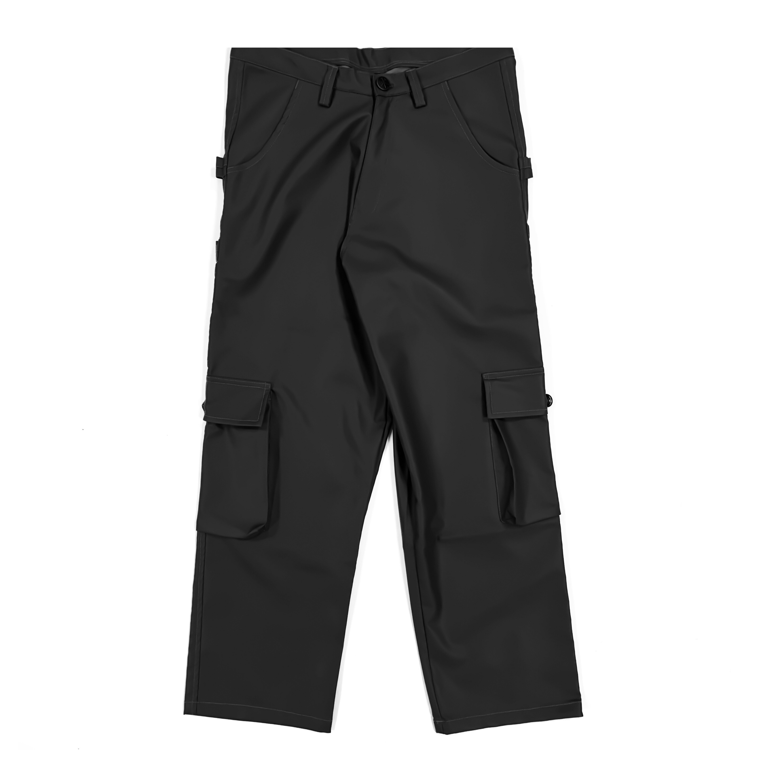 Thumbnail preview #1 for Leather Carpenter Pants - Black