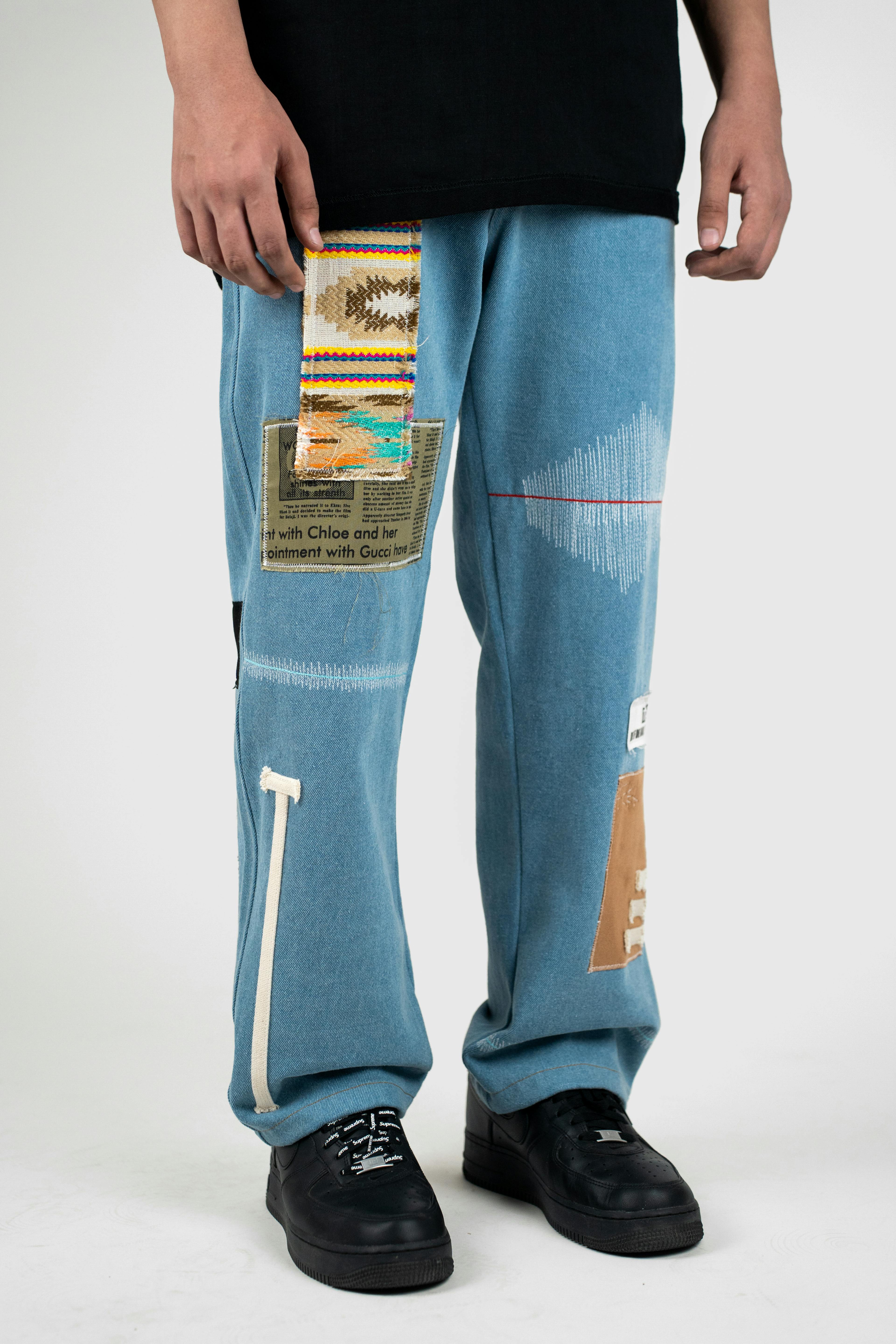 Thumbnail preview #2 for Earthtone Blue Denim Jeans