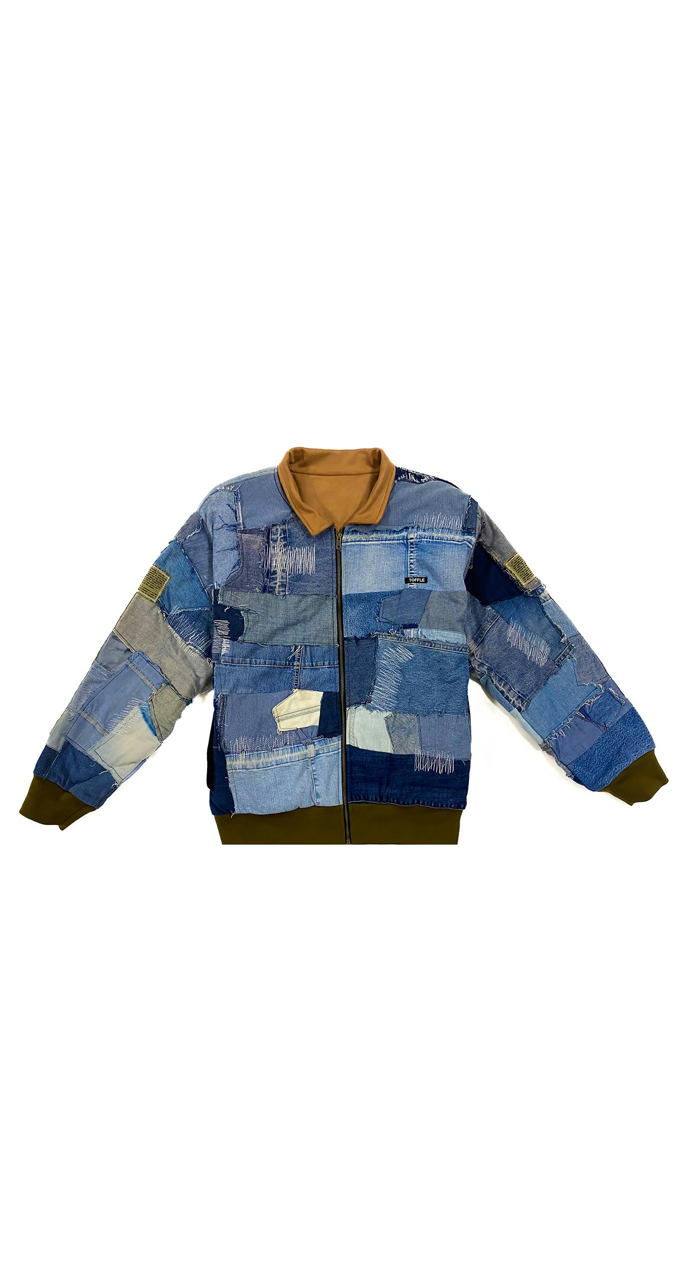 Denim Upcycled Jacket, a product by TOFFLE