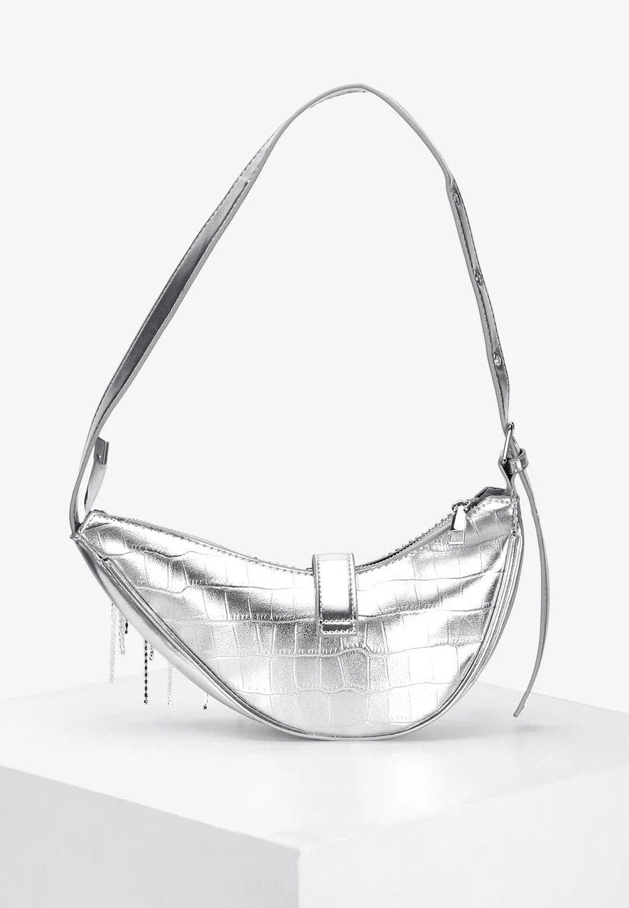 Thumbnail preview #1 for Silver Diamanté Shoulder Bag