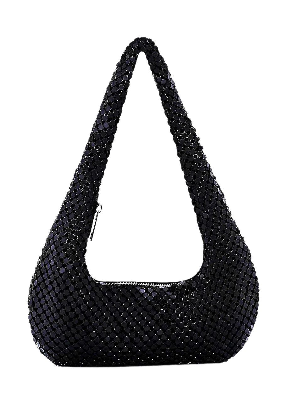 Thumbnail preview #3 for MIDNIGHT Sparkle Hobo Bag