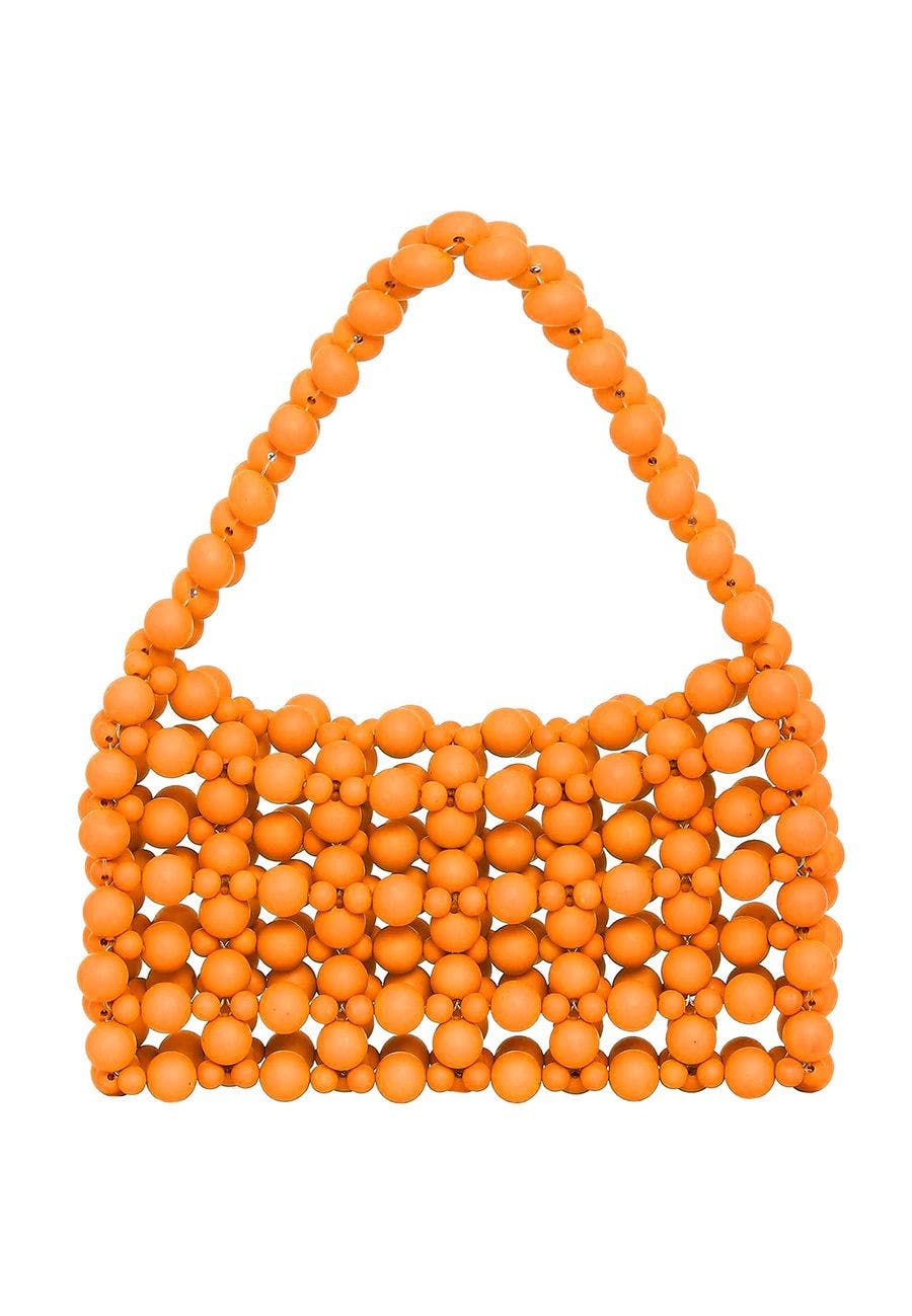 Thumbnail preview #6 for Tangy Orange Beaded Mini Bag