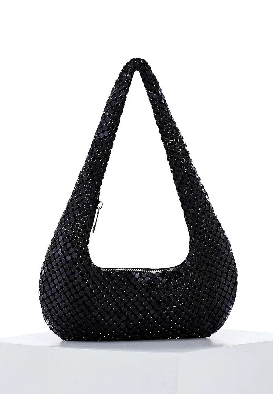 MIDNIGHT Sparkle Hobo Bag, a product by Clutcheeet