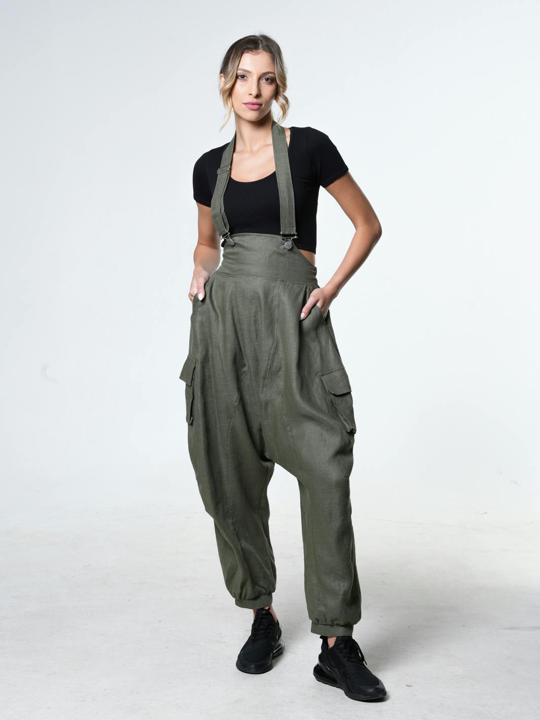 Thumbnail preview #1 for Oversize Linen Jumpsuit 