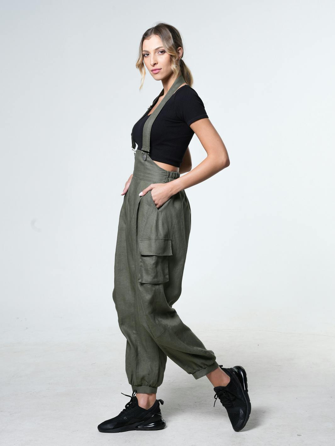 Thumbnail preview #8 for Oversize Linen Jumpsuit 