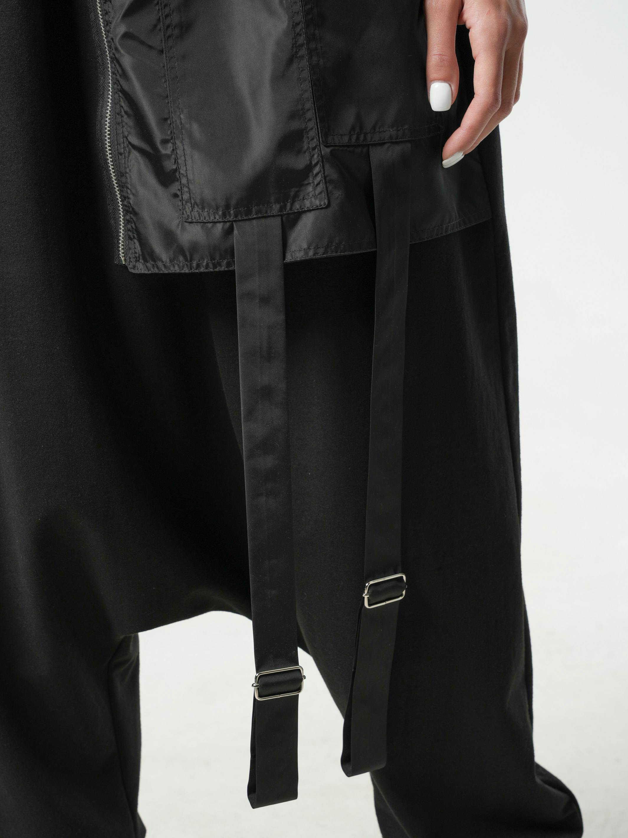 Thumbnail preview #4 for Drop Crotch Black Pants