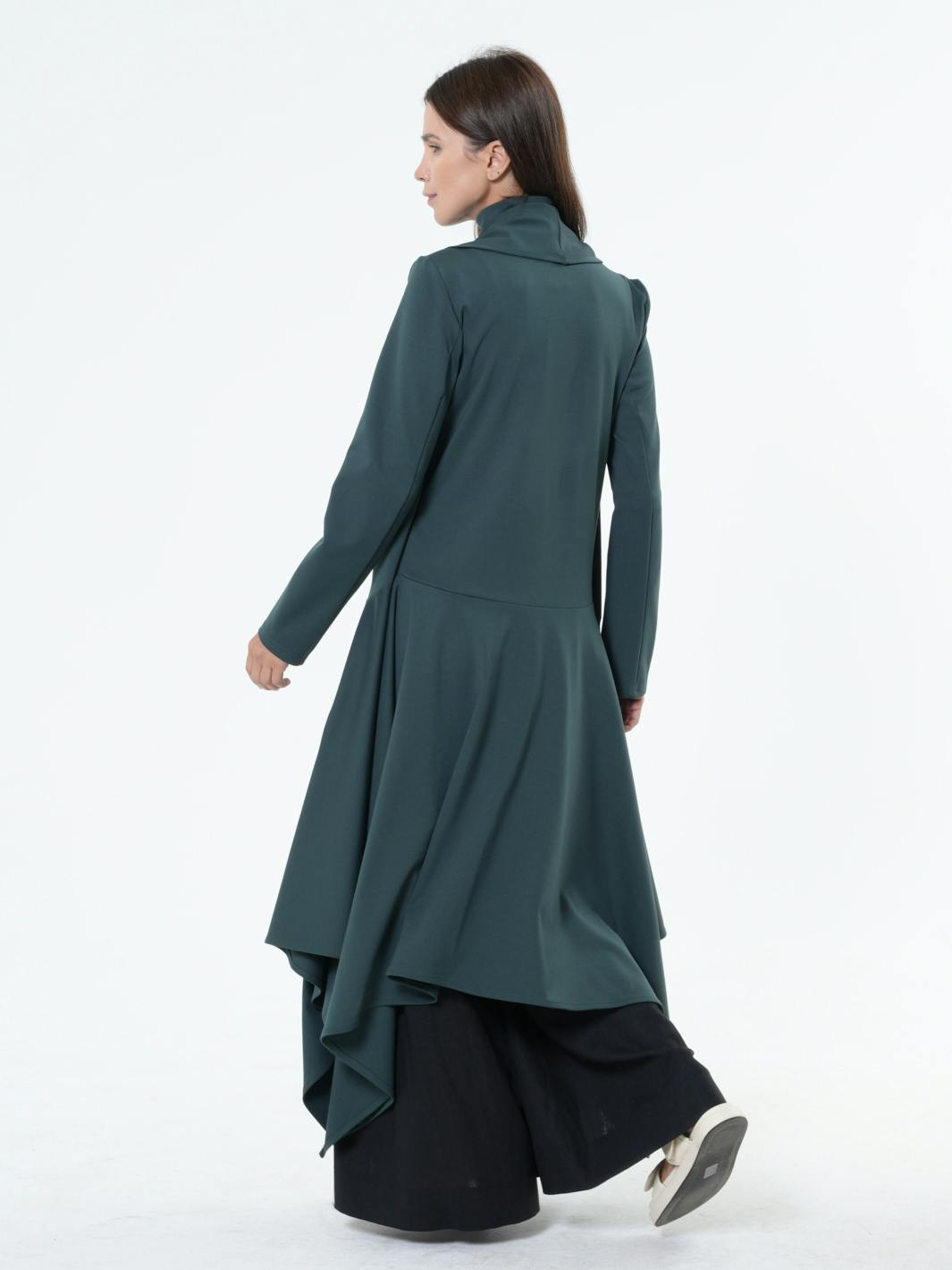 Thumbnail preview #10 for  Asymmetric Long Belted Cardigan