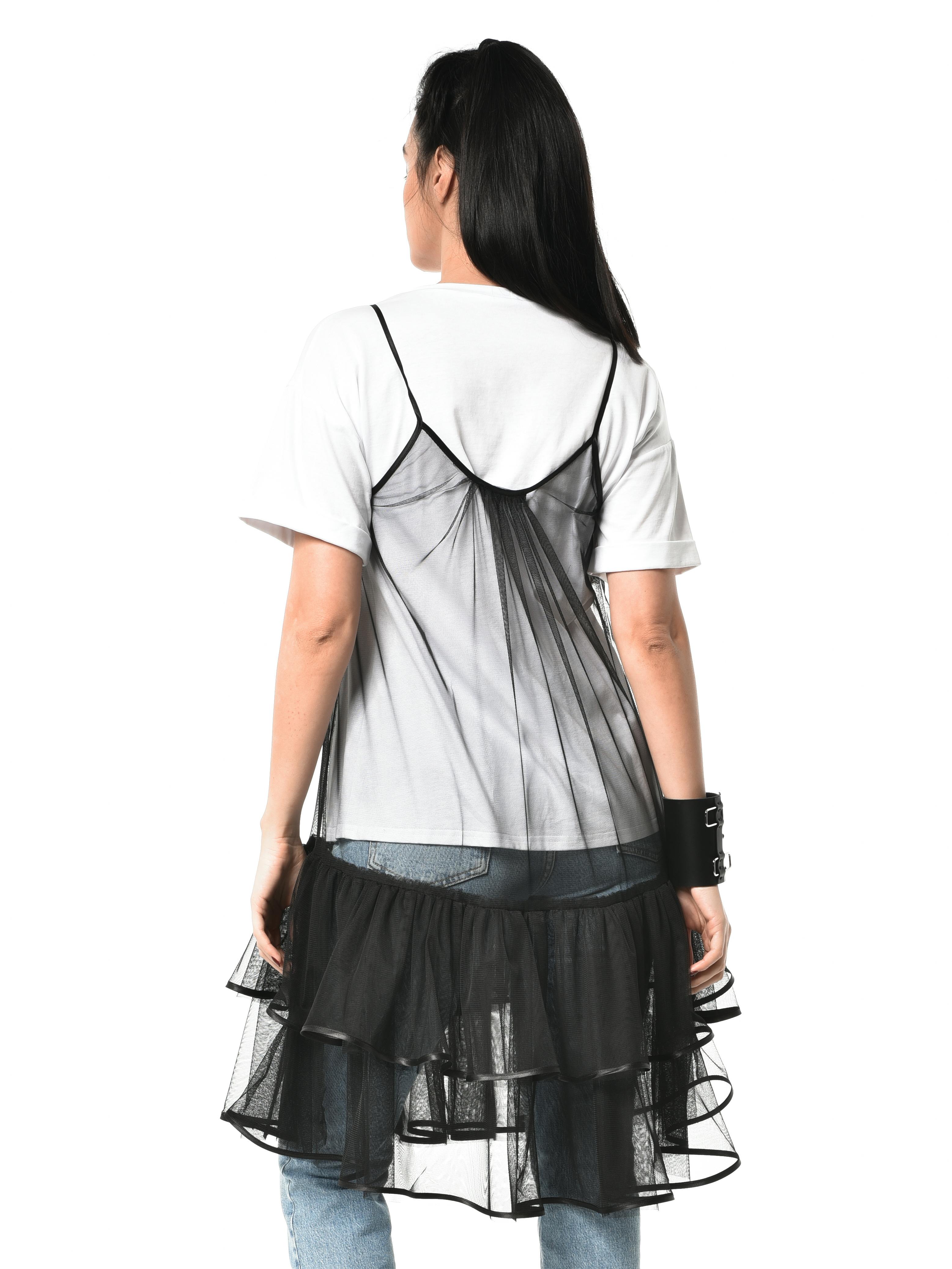 Thumbnail preview #4 for Sleeveless Transparent Tulle Tunic