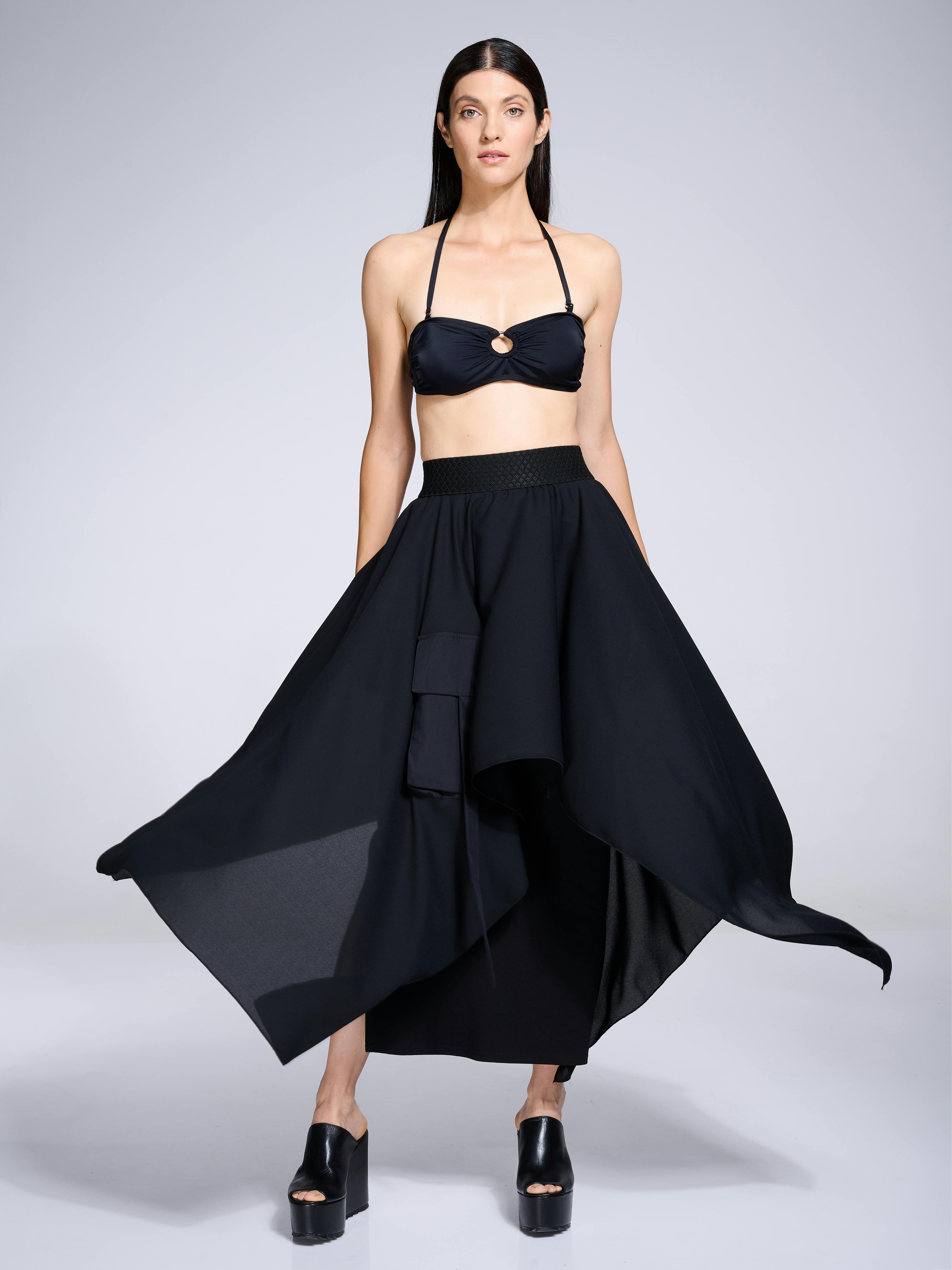 Asymmetric Maxi Chiffon Skirt, a product by METAMORPHOZA