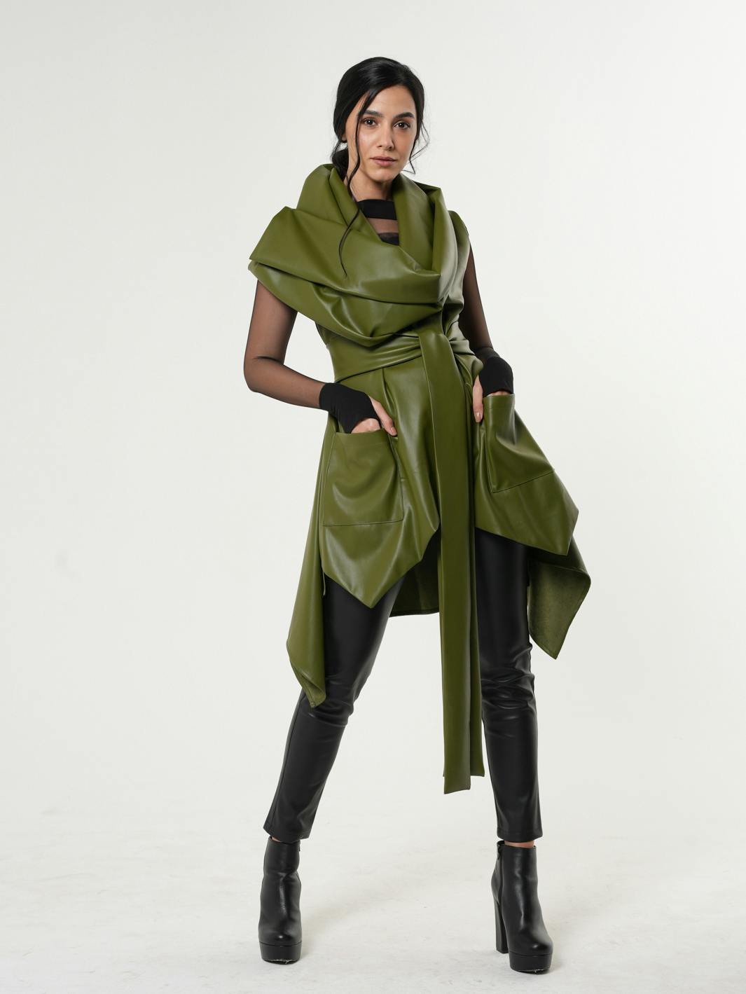 Avant Garde Eco-Leather Vest , a product by METAMORPHOZA