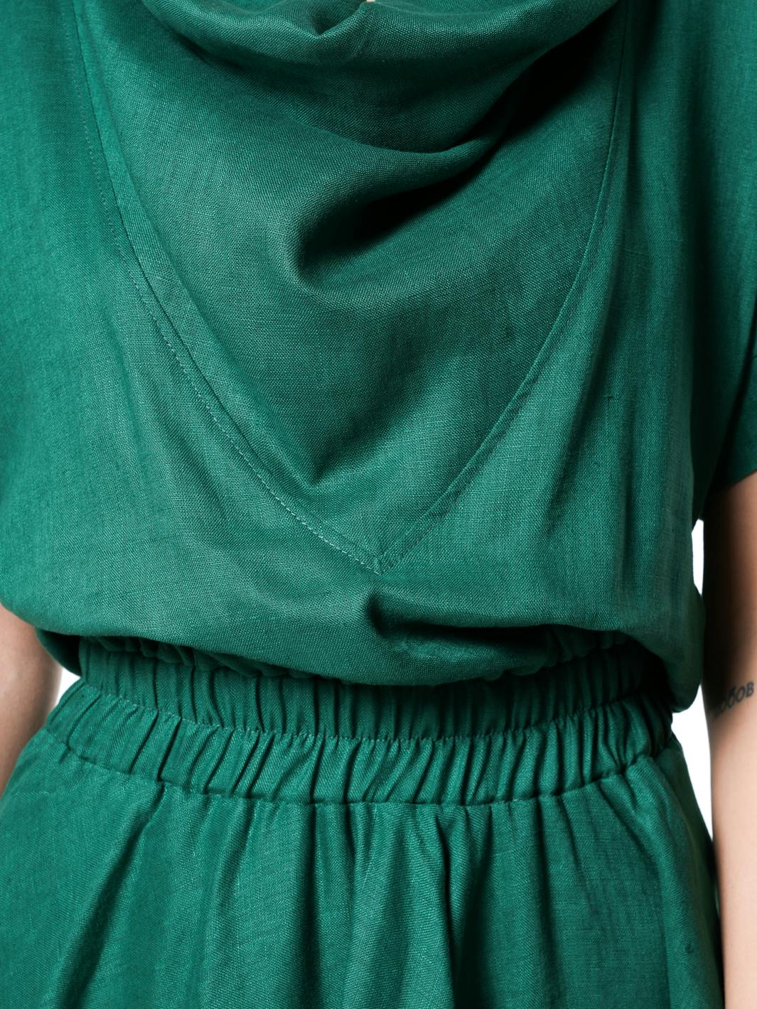 Thumbnail preview #9 for Cowl Neck Linen Dress 