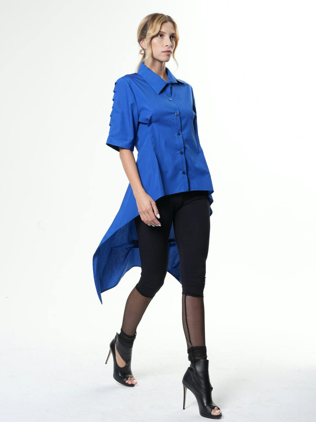 Thumbnail preview #5 for Asymmetric Shirt With Open Back