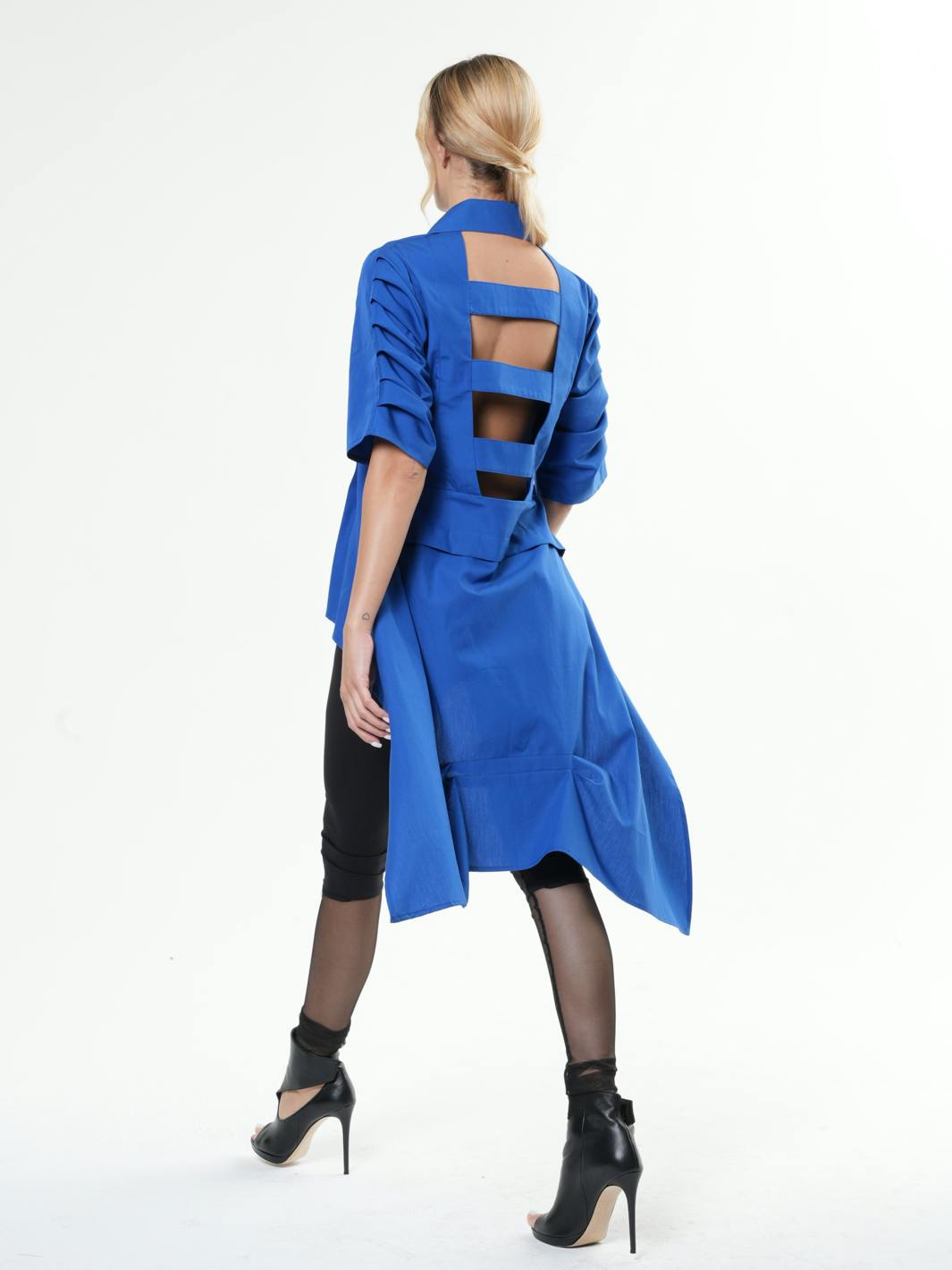 Thumbnail preview #1 for Asymmetric Shirt With Open Back