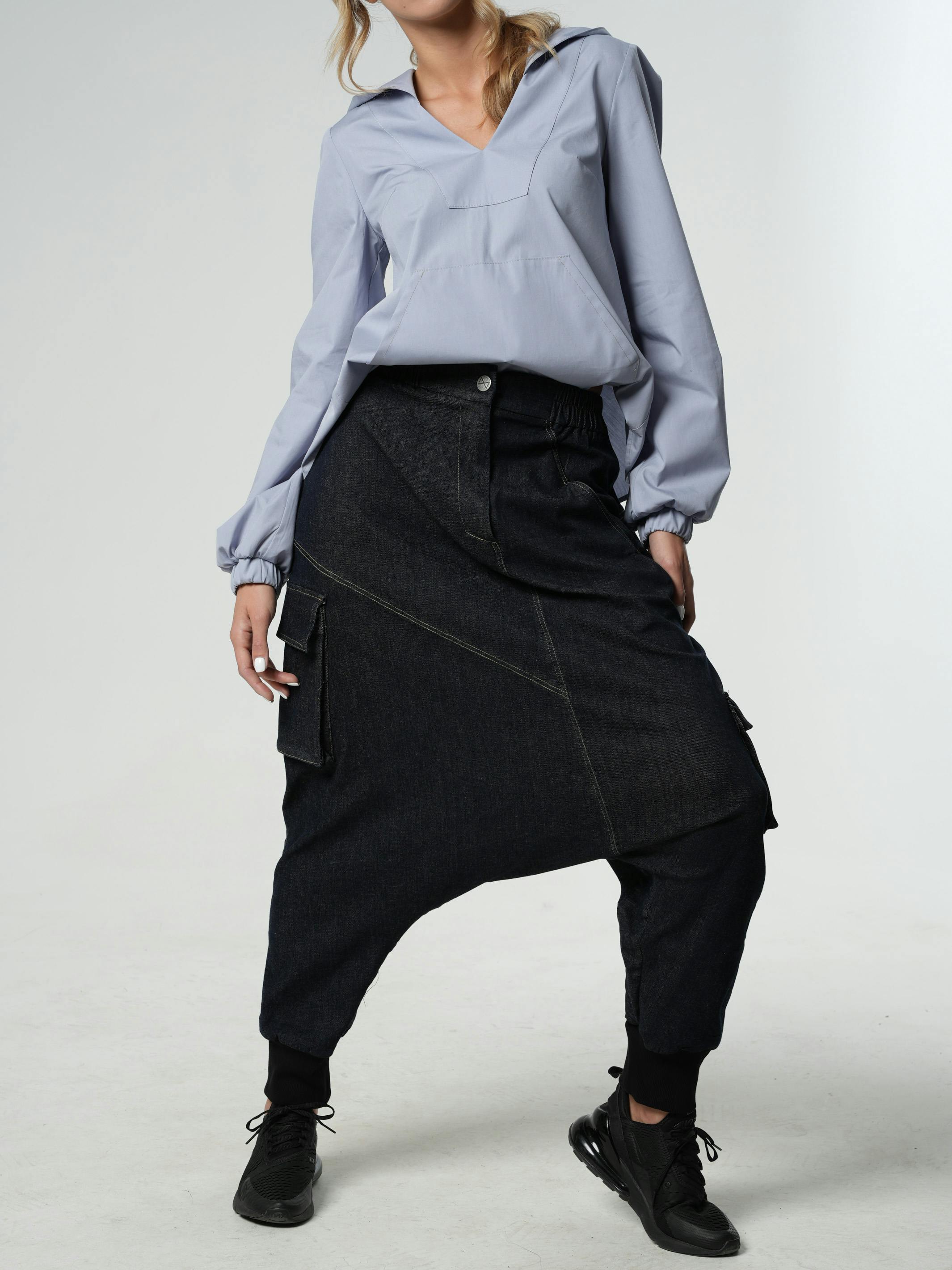 Denim Harem Pants, a product by METAMORPHOZA