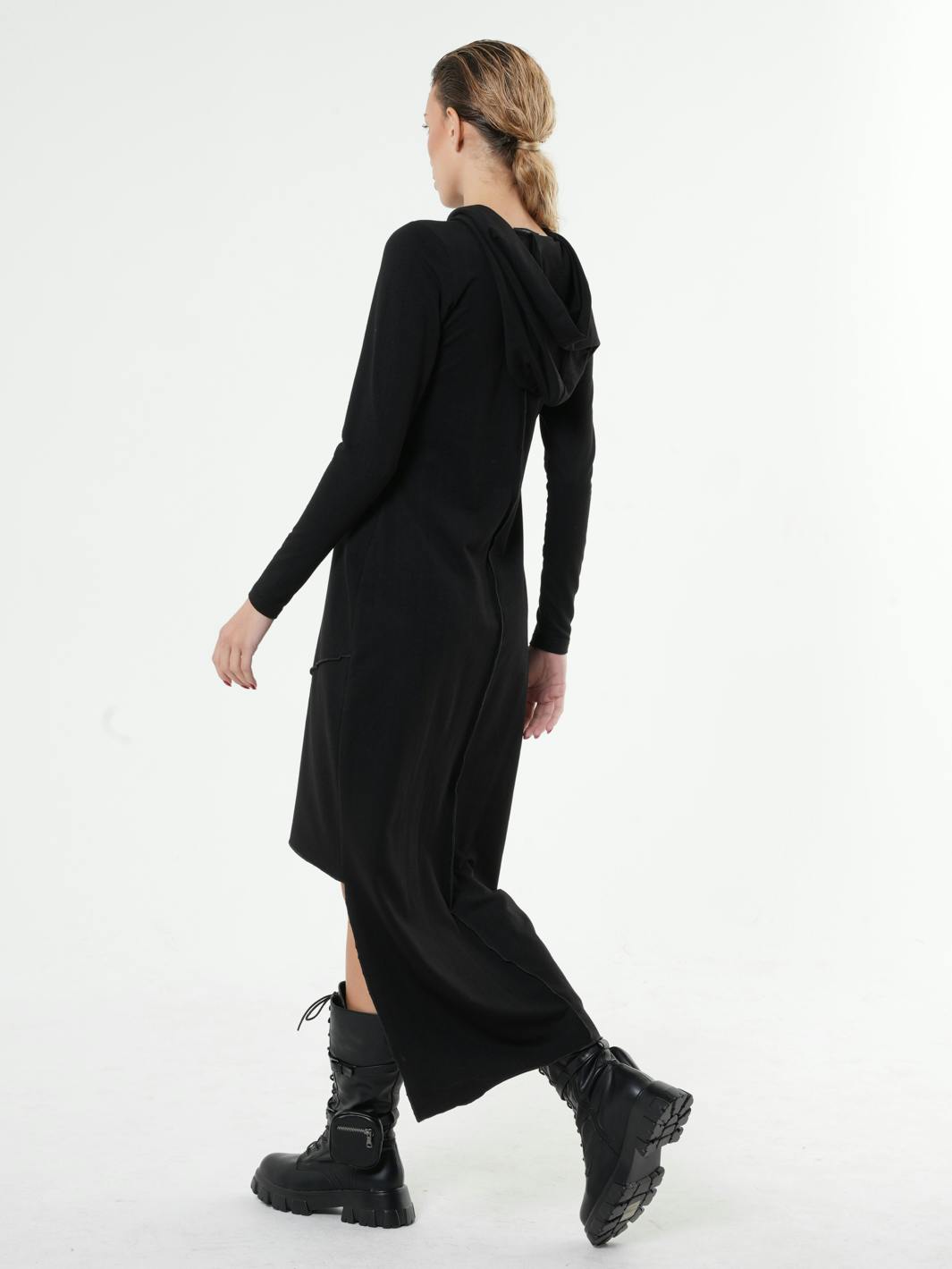 Thumbnail preview #6 for Asymmetric Hooded Dress