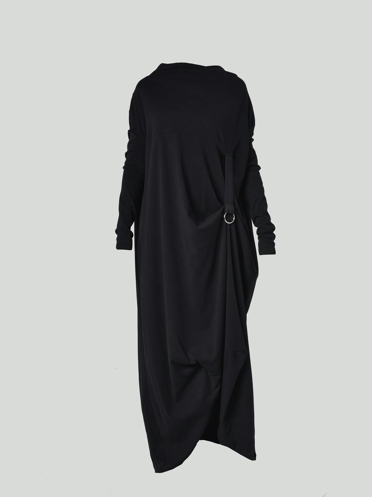 Thumbnail preview #4 for Long Sleeve Maxi Dress With Avant Garde Accent