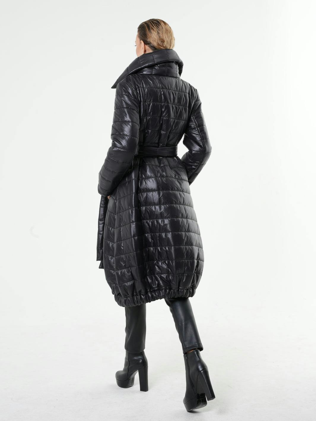 Thumbnail preview #8 for Long Winter Belted Coat