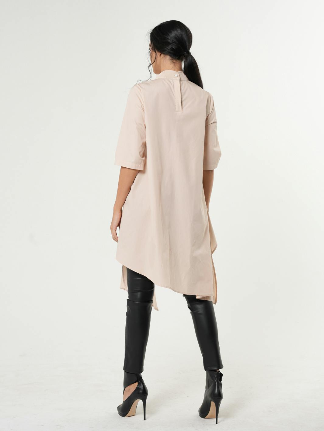 Thumbnail preview #6 for Avant Garde Asymmetric Tunic Shirt