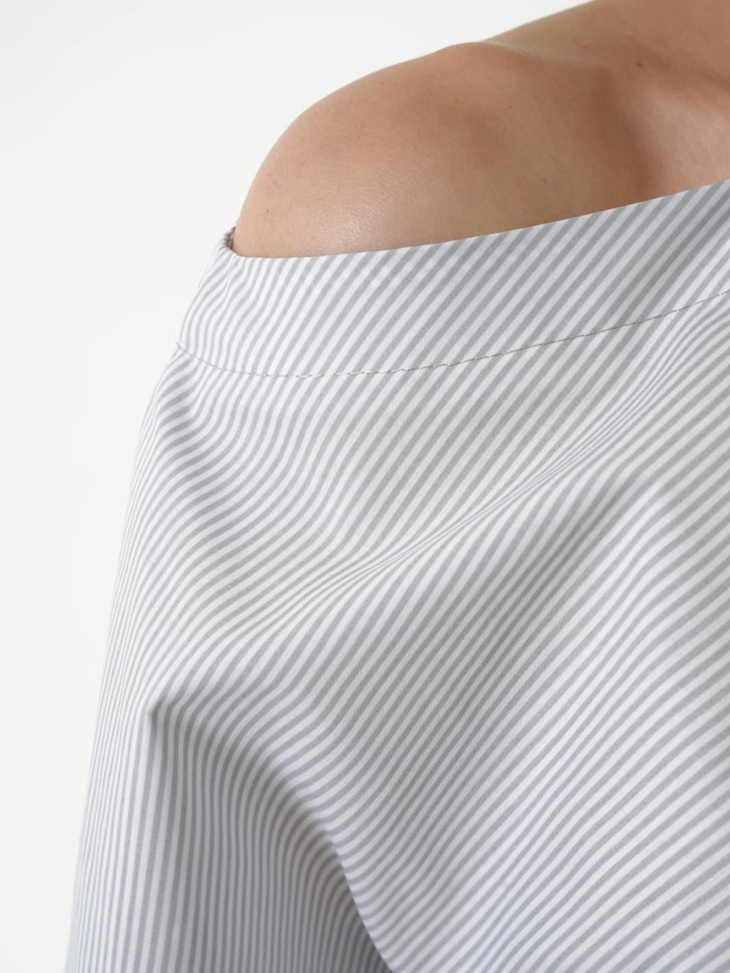 Thumbnail preview #4 for Extravagant Open Shoulder Striped Top