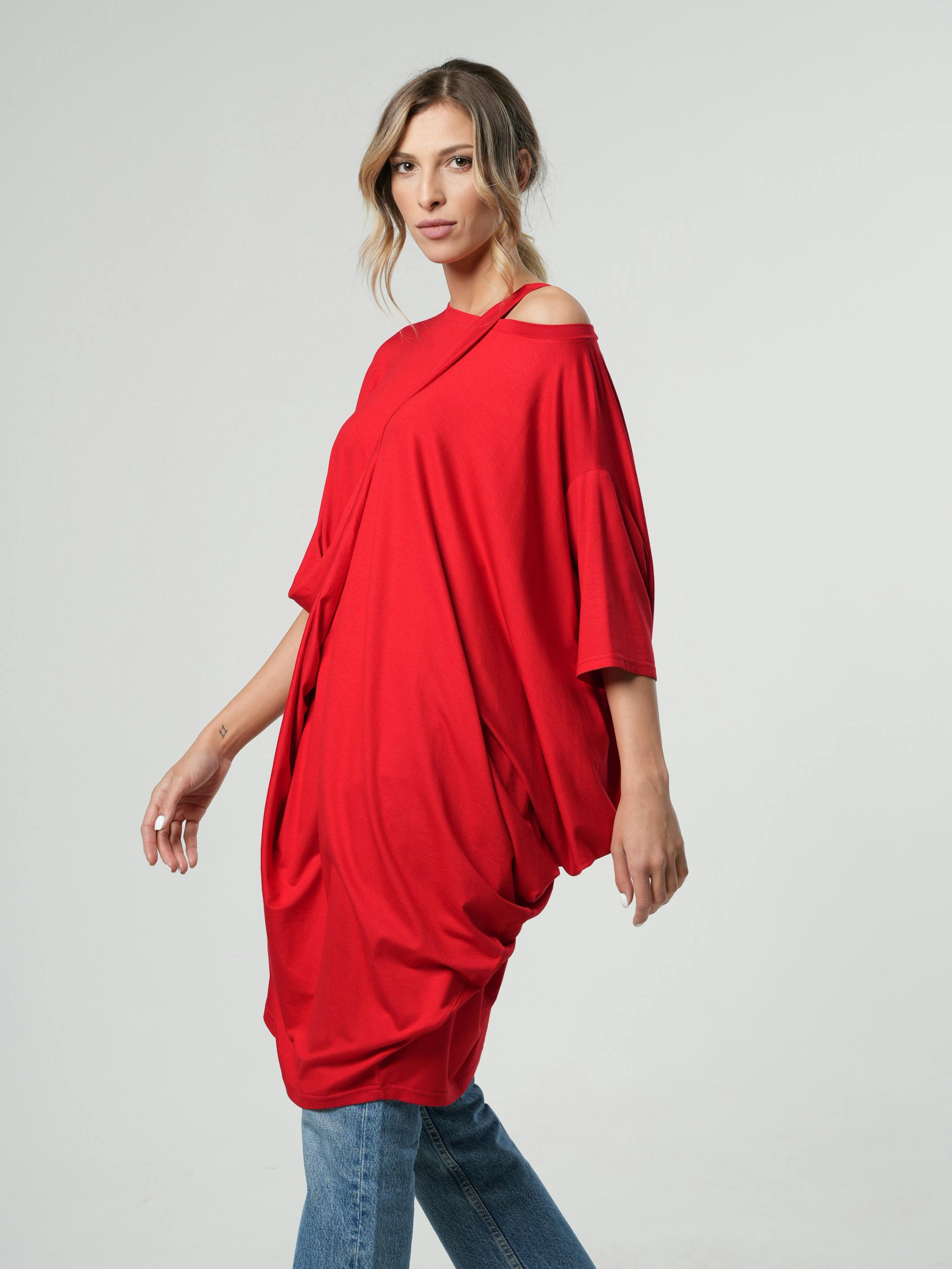 Thumbnail preview #7 for Asymmetric Oversized Tunic 