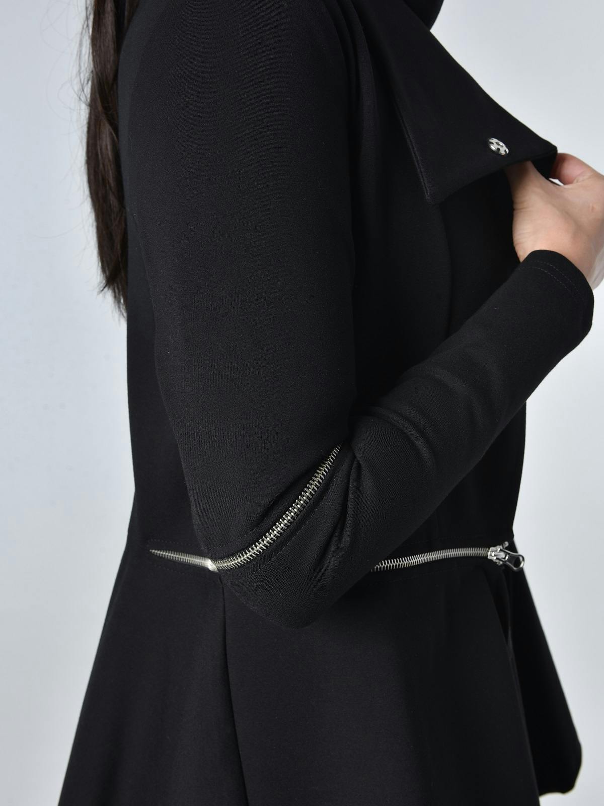 Thumbnail preview #4 for Extravagant Asymmetric Jacket with Zippers