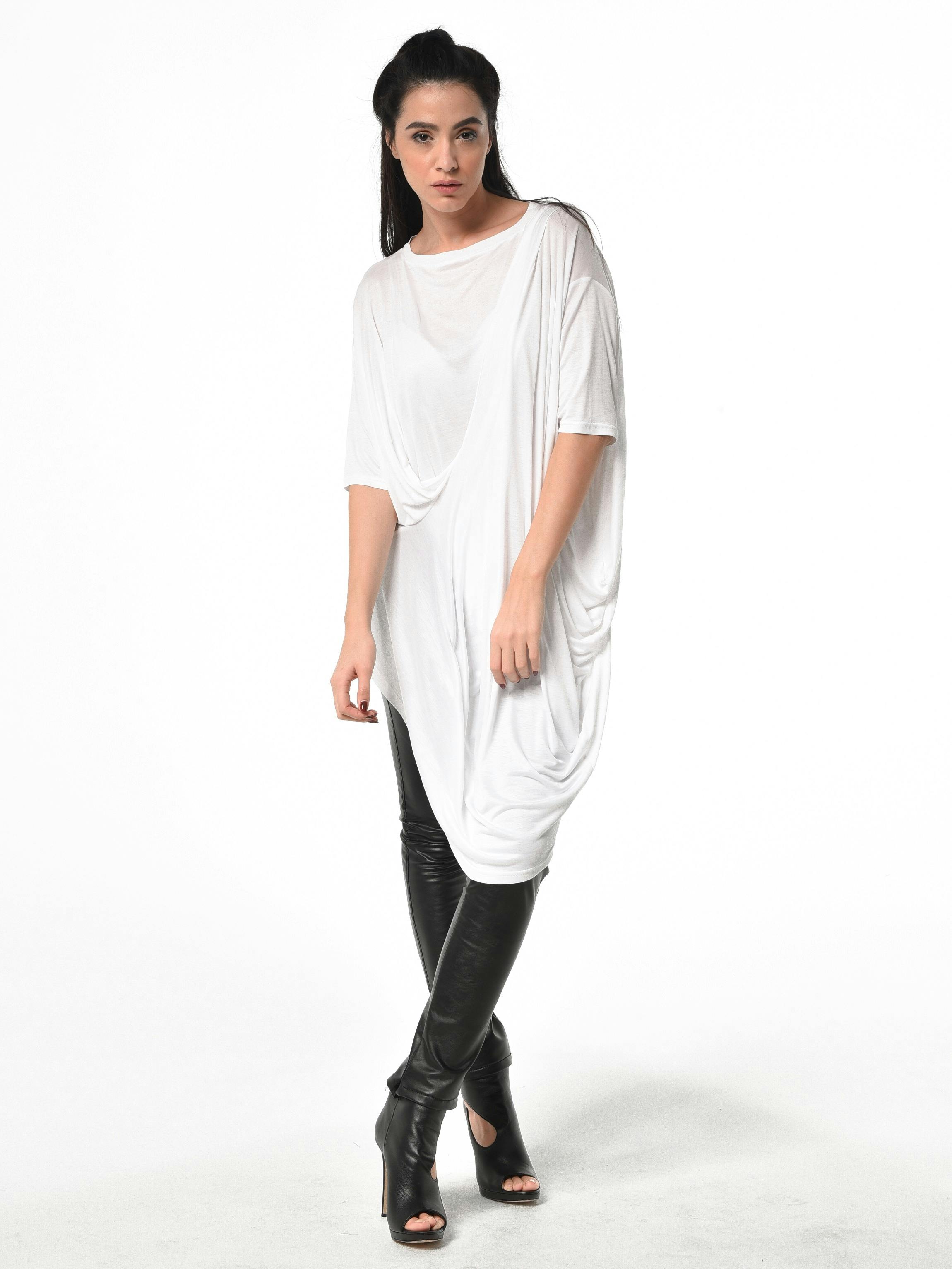 Thumbnail preview #9 for Asymmetric Oversized Tunic 