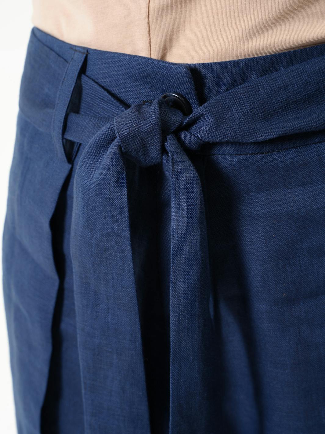 Thumbnail preview #10 for Linen Drop-Crotch Pants