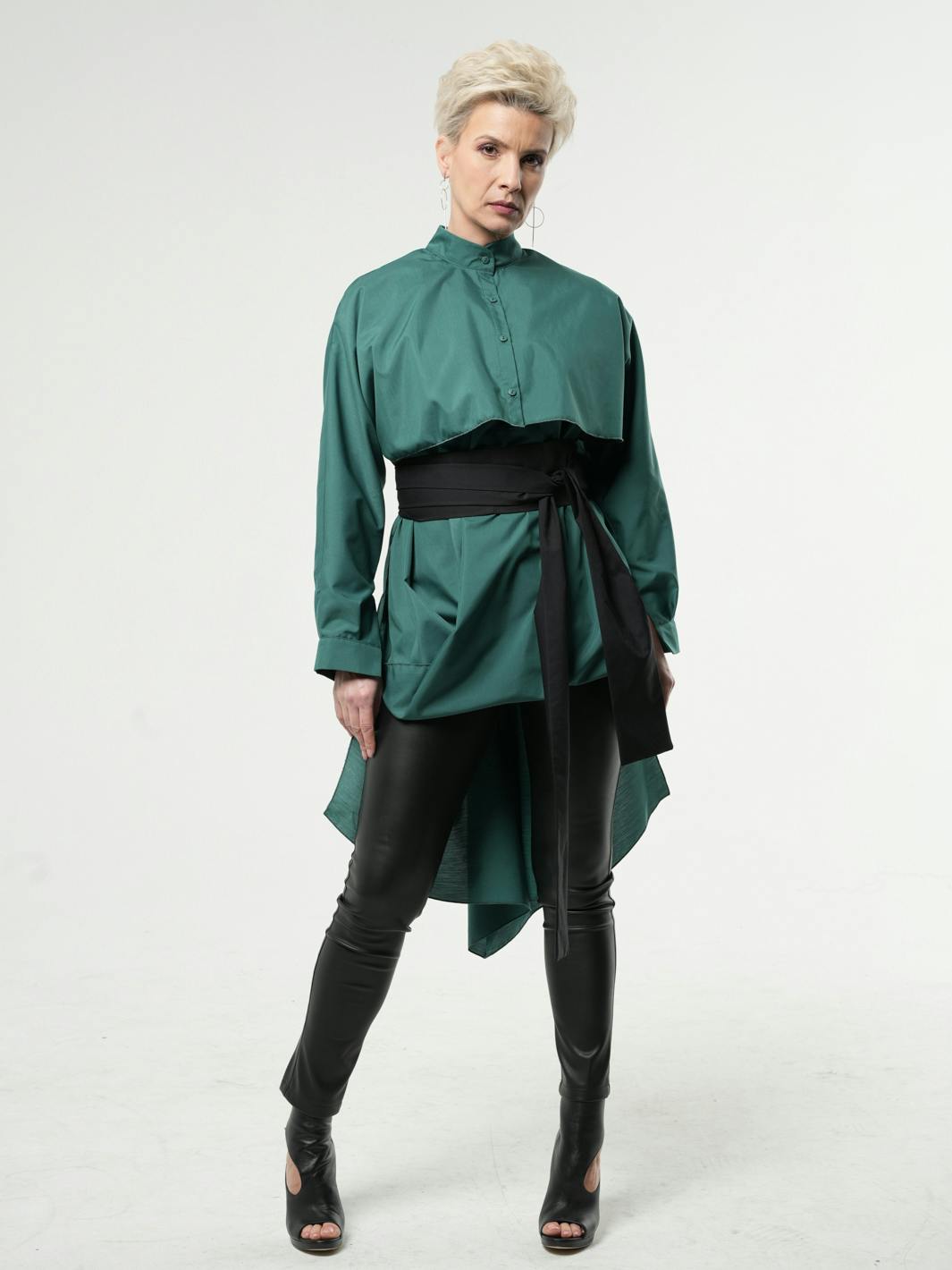 Extravagant Belted Long Shirt, a product by METAMORPHOZA