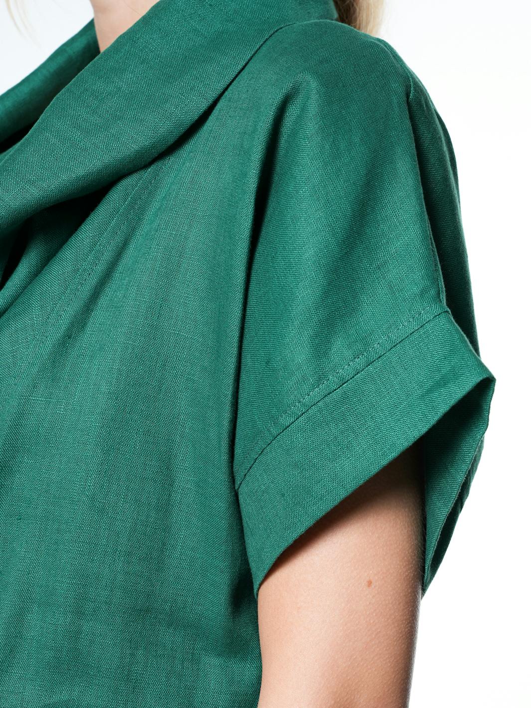 Thumbnail preview #10 for Cowl Neck Linen Dress 