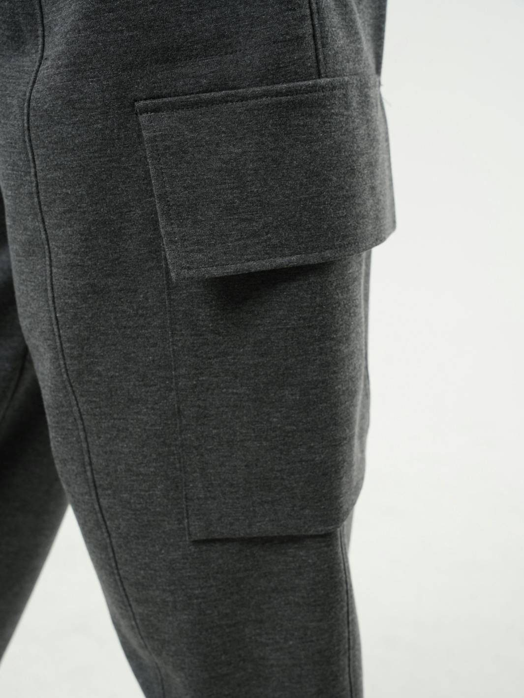 Thumbnail preview #6 for Ankle-Length Gray Cargo Pants