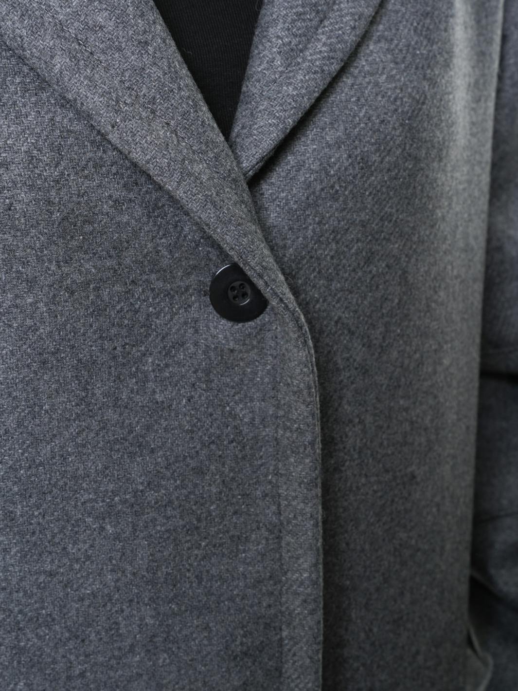 Thumbnail preview #8 for Long Gray Wool Coat 