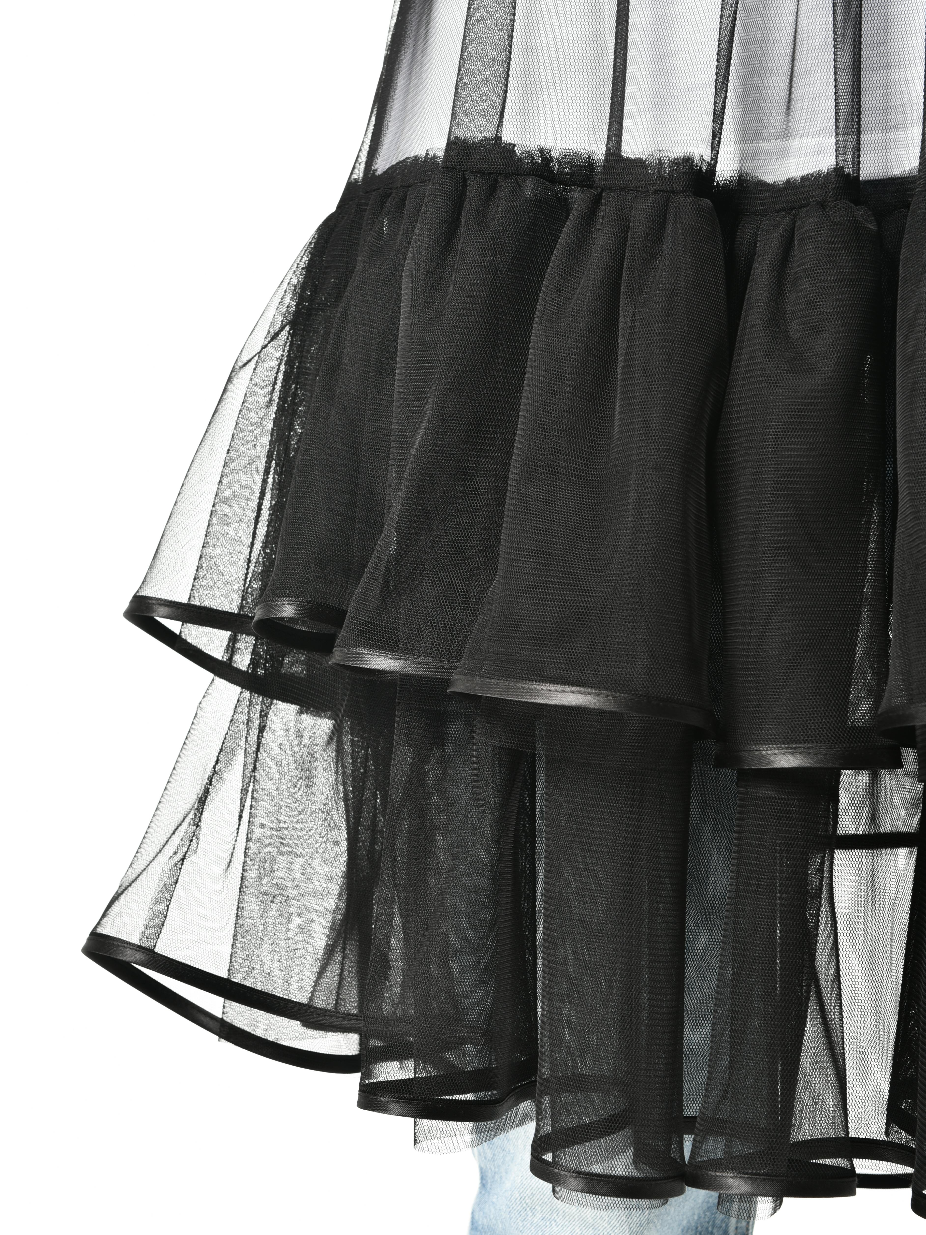 Thumbnail preview #6 for Sleeveless Transparent Tulle Tunic