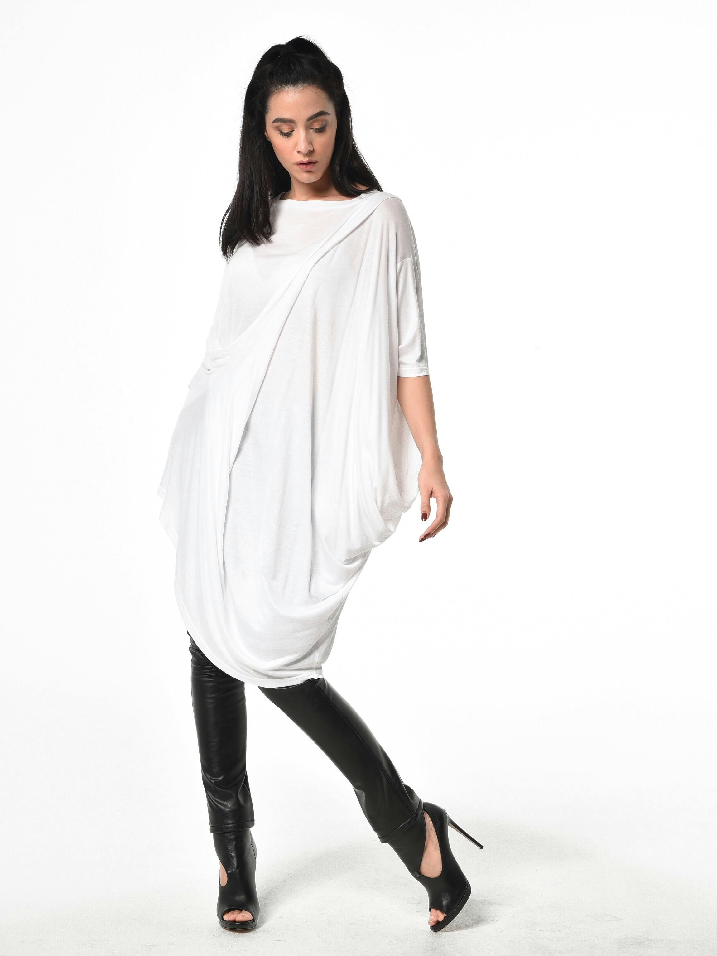 Thumbnail preview #1 for Asymmetric Oversized Tunic 