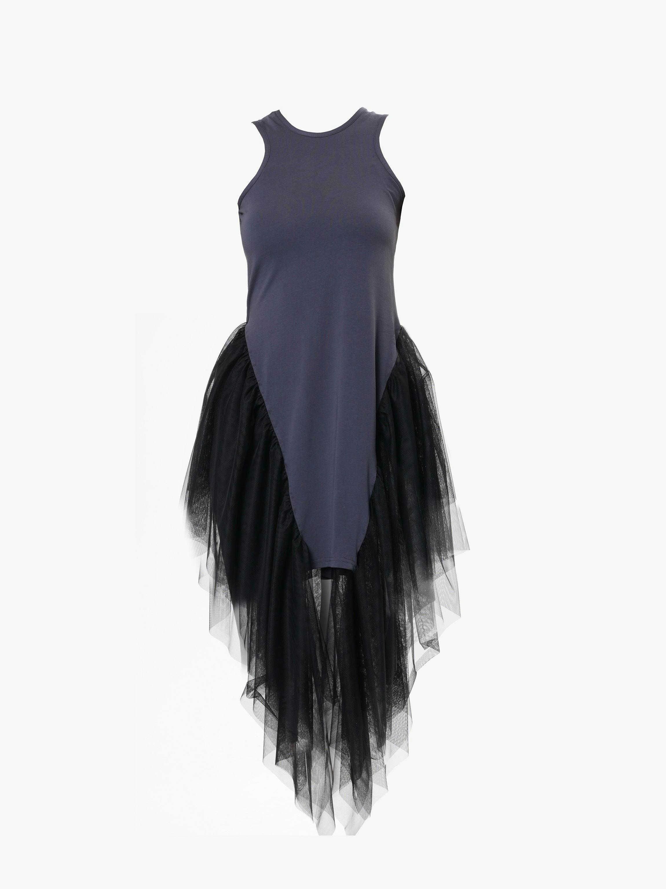 Thumbnail preview #9 for Sleeveless Tunic With Tulle 