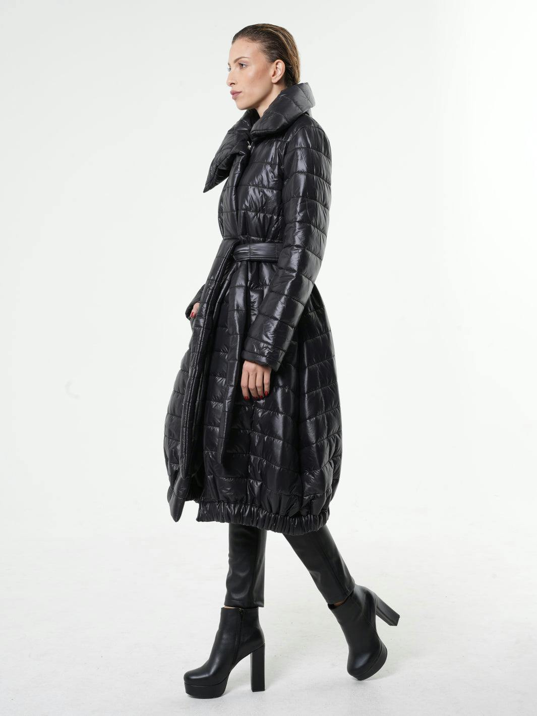 Thumbnail preview #5 for Long Winter Belted Coat