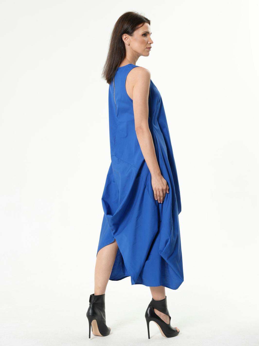 Thumbnail preview #11 for Draped Asymmetric Sleeveless Dress 