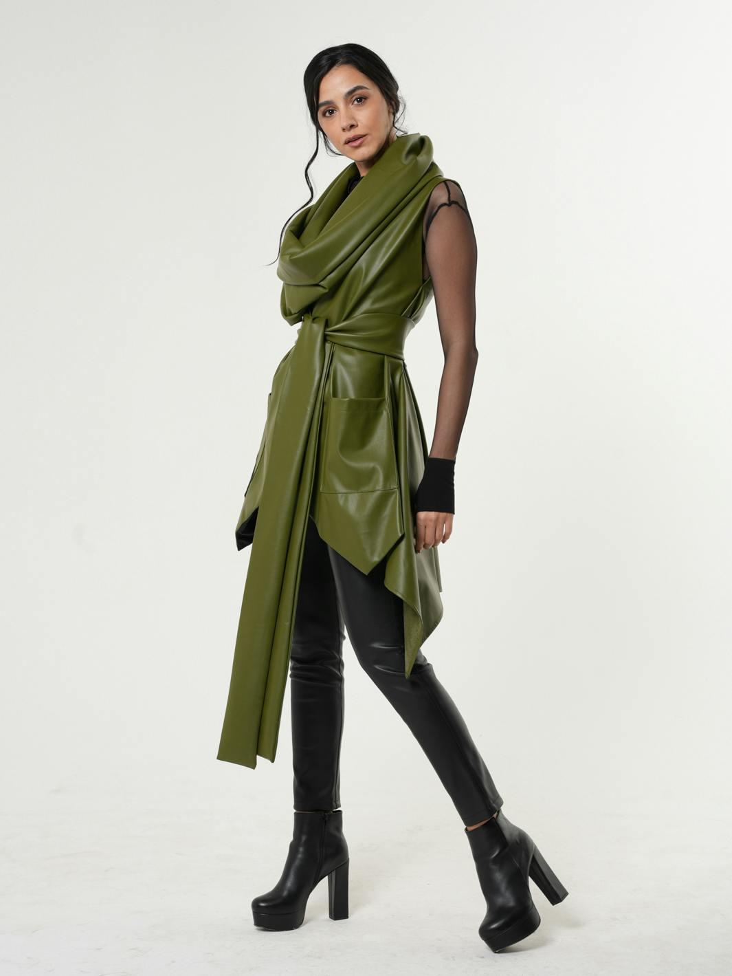 Thumbnail preview #3 for Avant Garde Eco-Leather Vest 