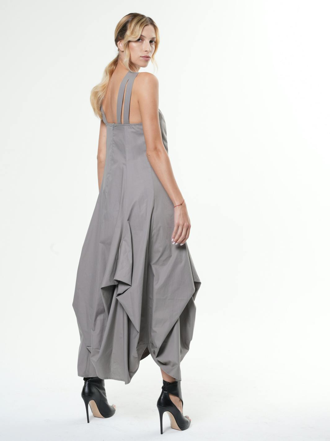 Thumbnail preview #3 for Asymmetric Long Cotton Dress