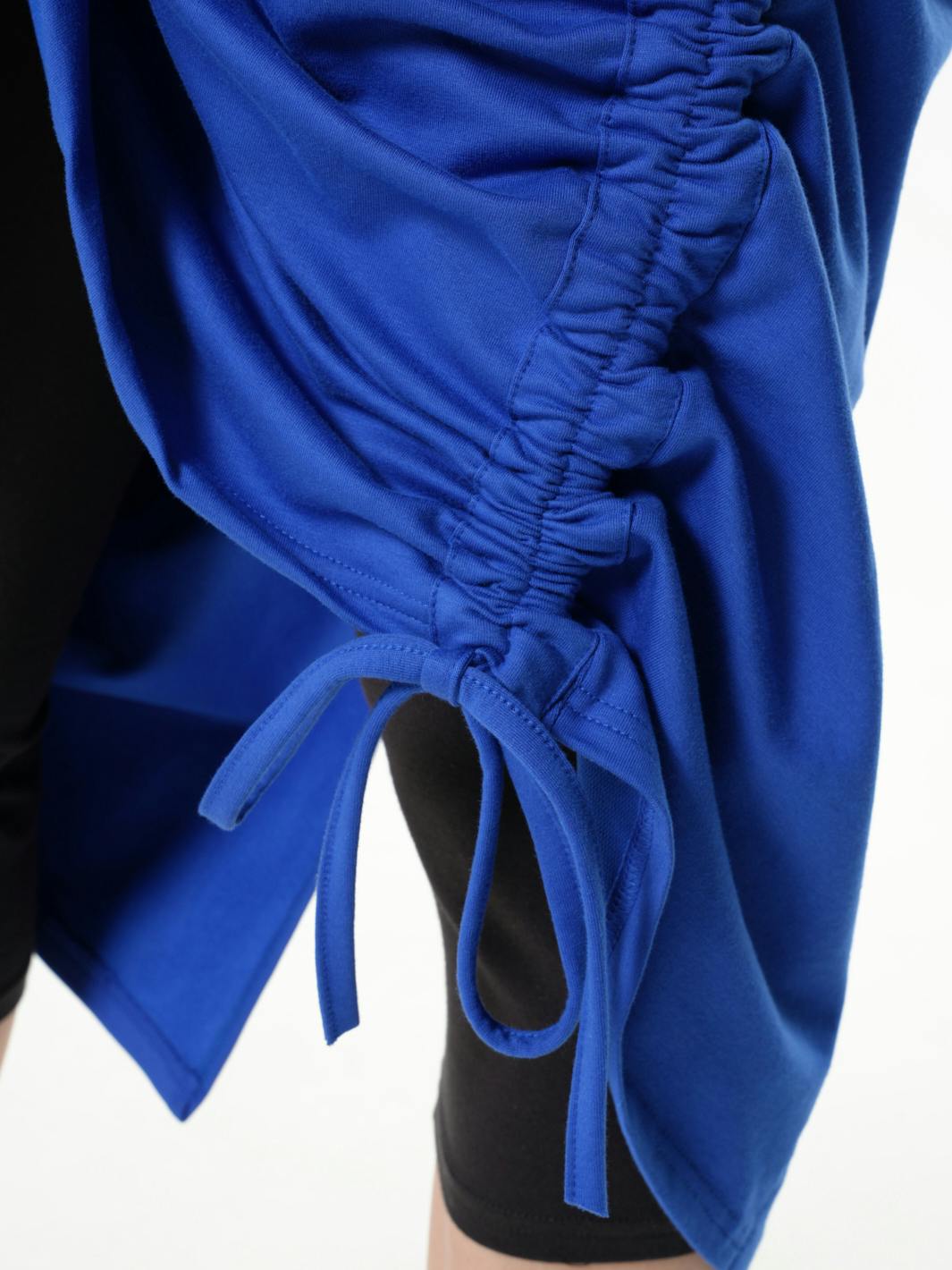 Thumbnail preview #9 for Extravagant Draped Tunic In Blue