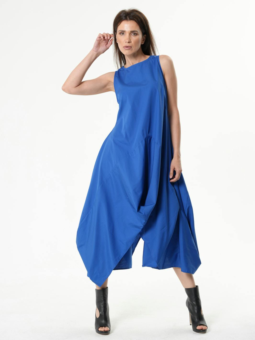 Draped Asymmetric Sleeveless Dress , a product by METAMORPHOZA