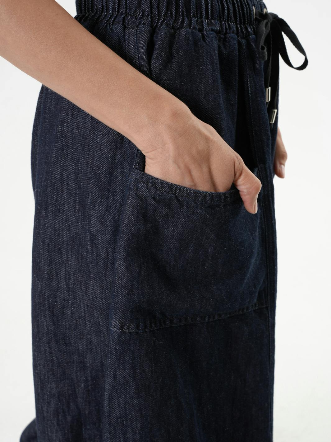 Thumbnail preview #9 for Casual Denim Pants With Linen