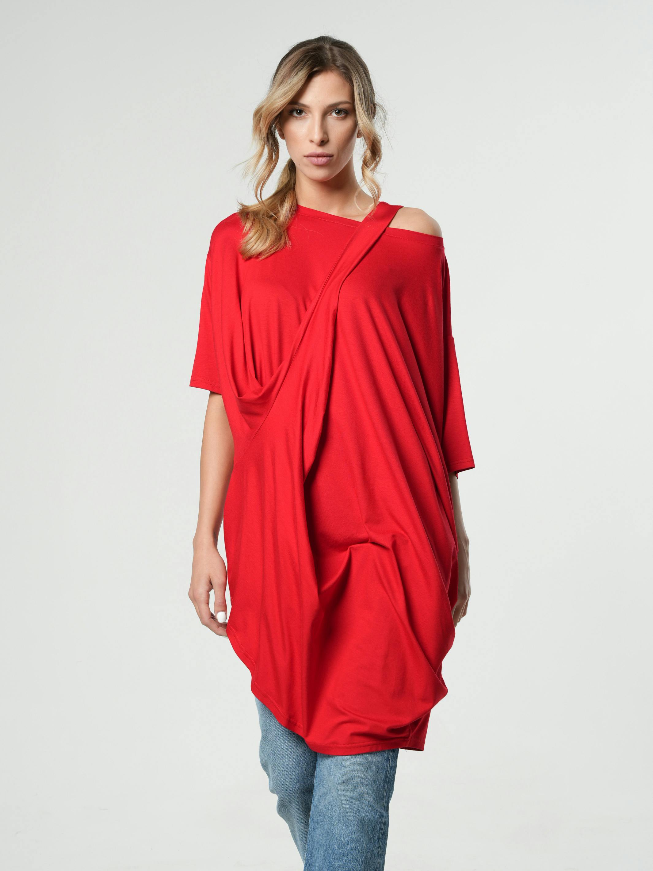 Thumbnail preview #0 for Asymmetric Oversized Tunic 