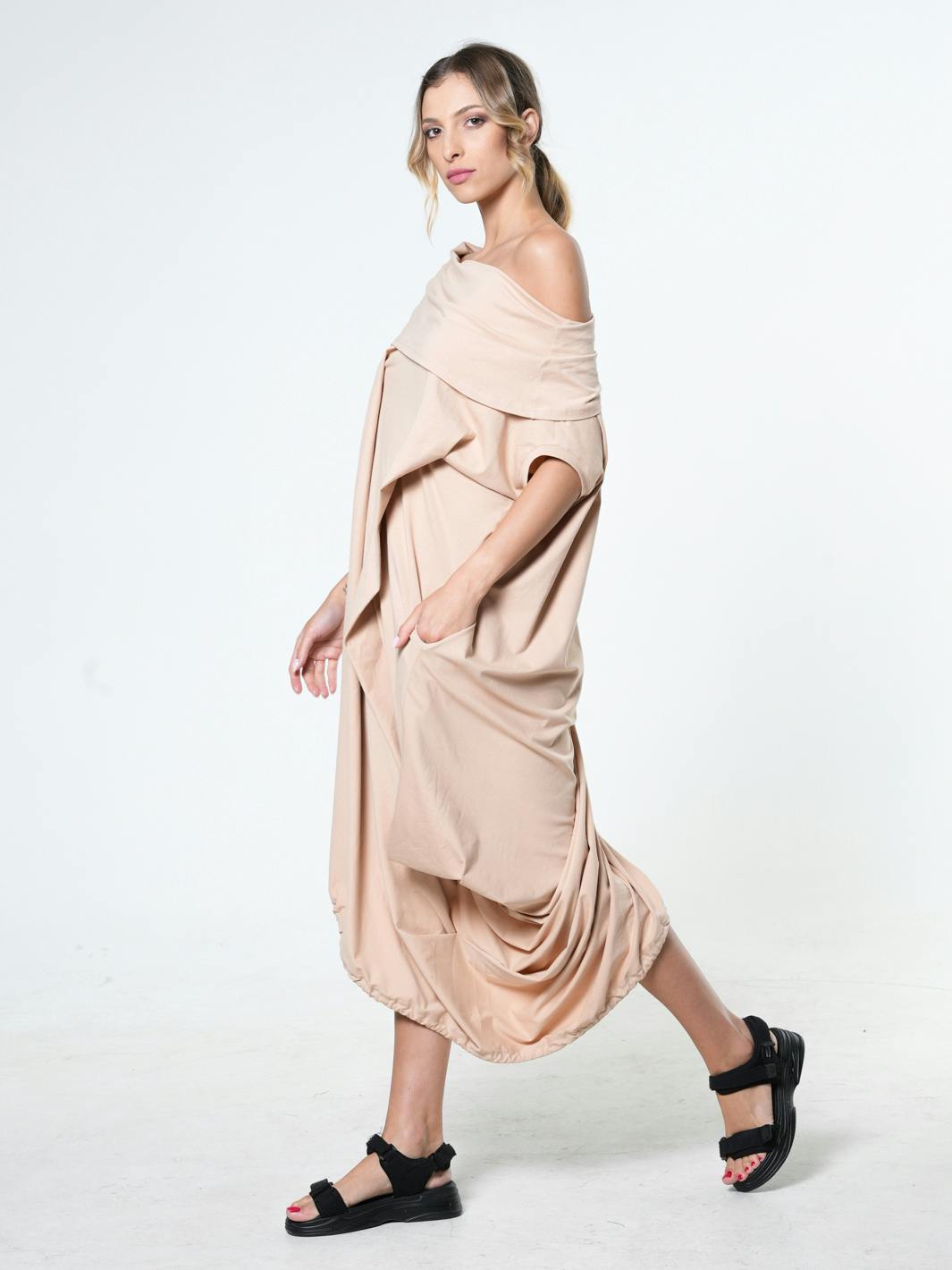 Thumbnail preview #9 for Oversize Cotton Kaftan Dress