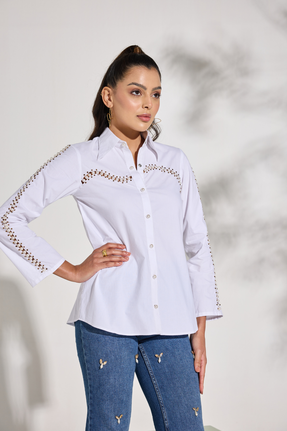 White Pearl Shirt, a product by Saltz n sand 