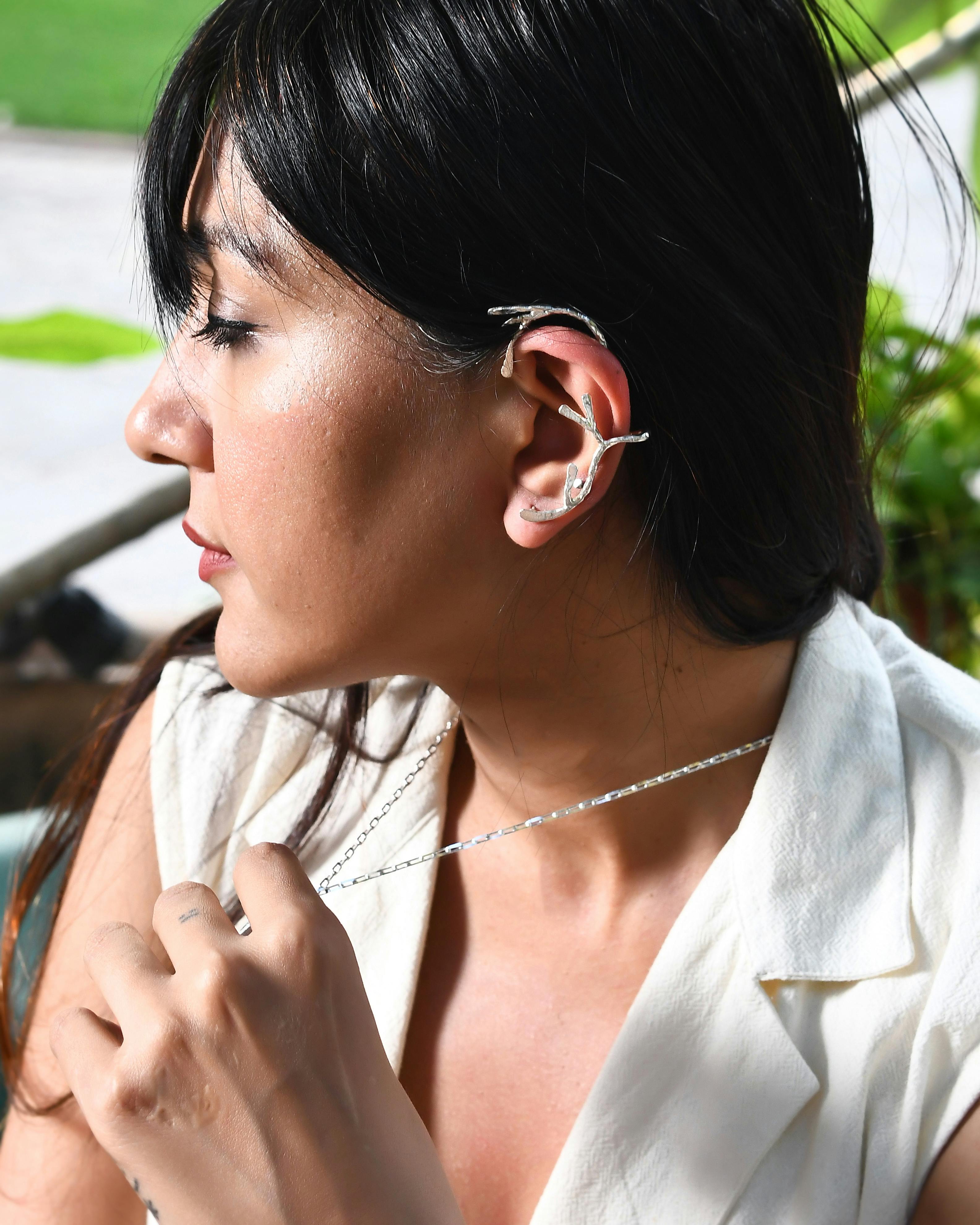 Thumbnail preview #1 for Twig Earcuff