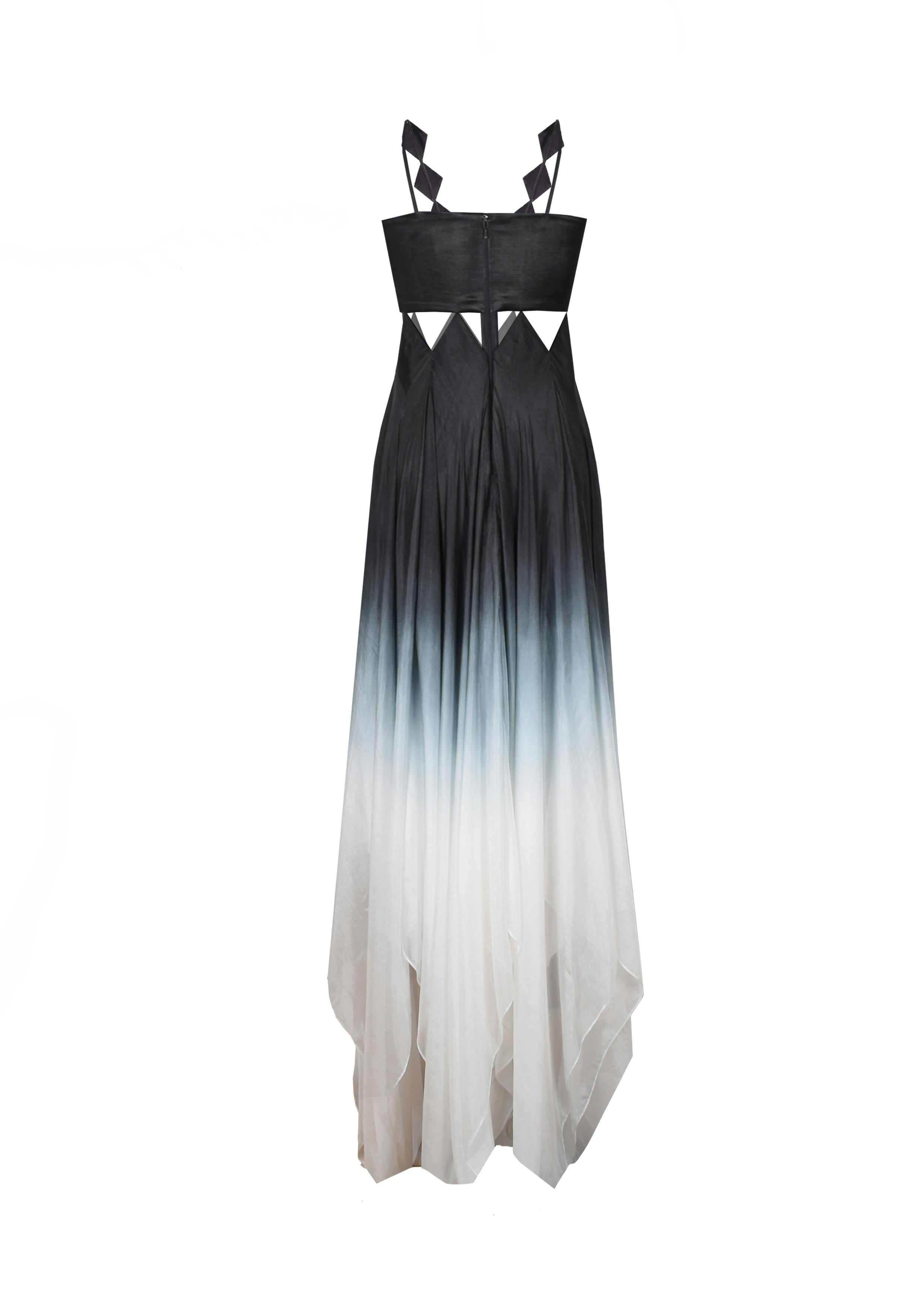 Thumbnail preview #4 for Diamond Sequin Straps Gradient Dress