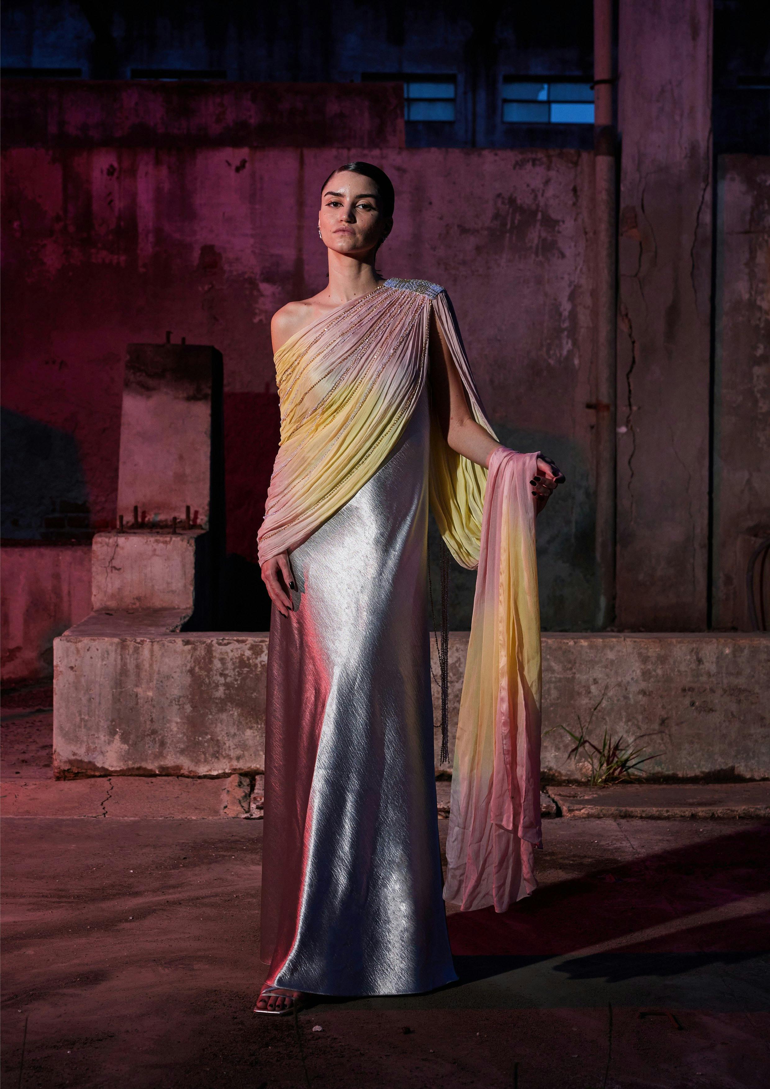 The Infrared Saree Dress, a product by AKHL